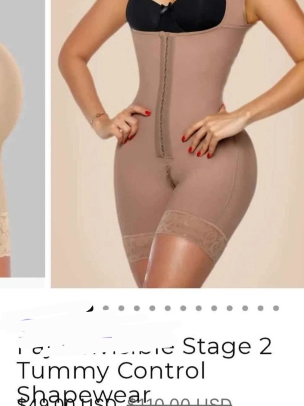 Women's High-Waisted Seamless High-Waist Tummy Control Shapewear Bodysuit - Nude